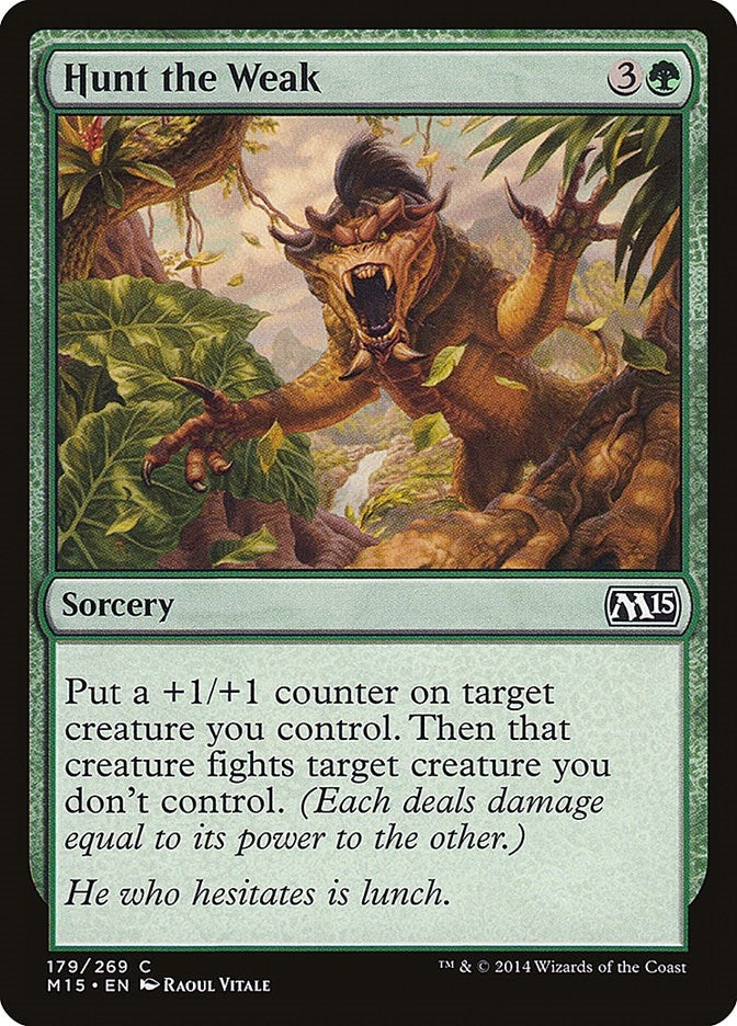 Image for Hunt the Weak (179) - Magic: The Gathering