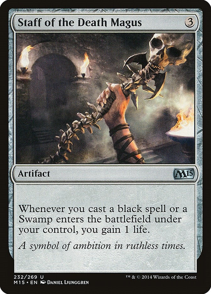 Image for Staff of the Death Magus (232) (M15) - Magic: The Gathering