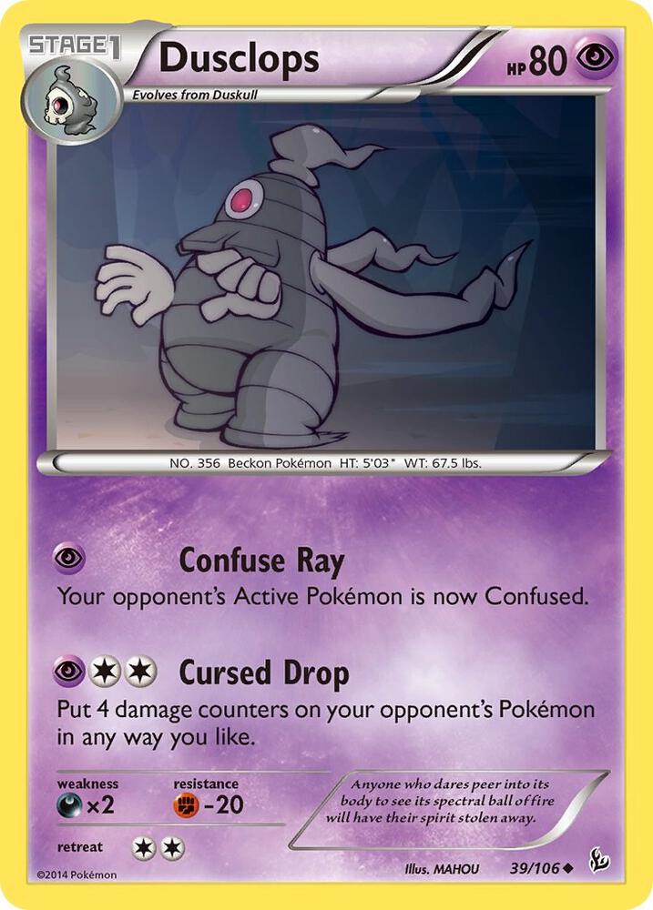 Image for Dusclops (39/106) (FLF) - Pokemon