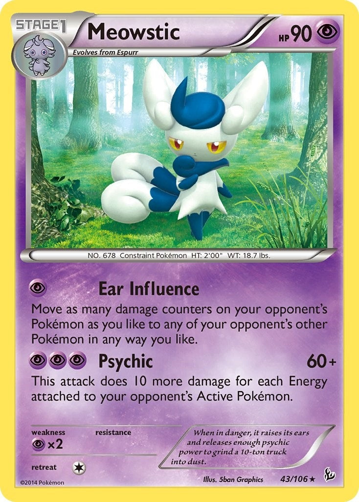 Image for Meowstic (43/106) (FLF) - Pokemon