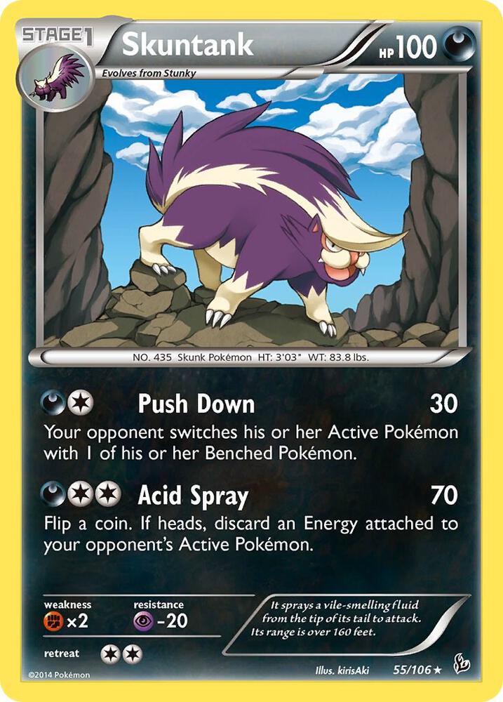 Image for Skuntank (55/106) (FLF) - Pokemon