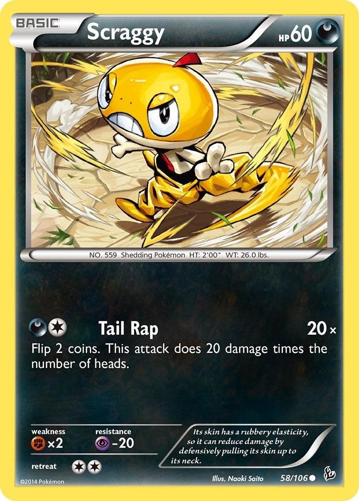 Image for Scraggy (58/106) (FLF) - Pokemon