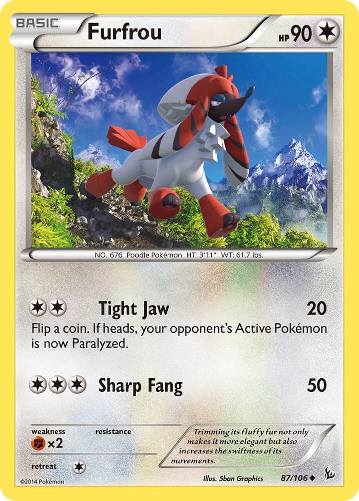 Image for Furfrou (87/106) (FLF) - Pokemon