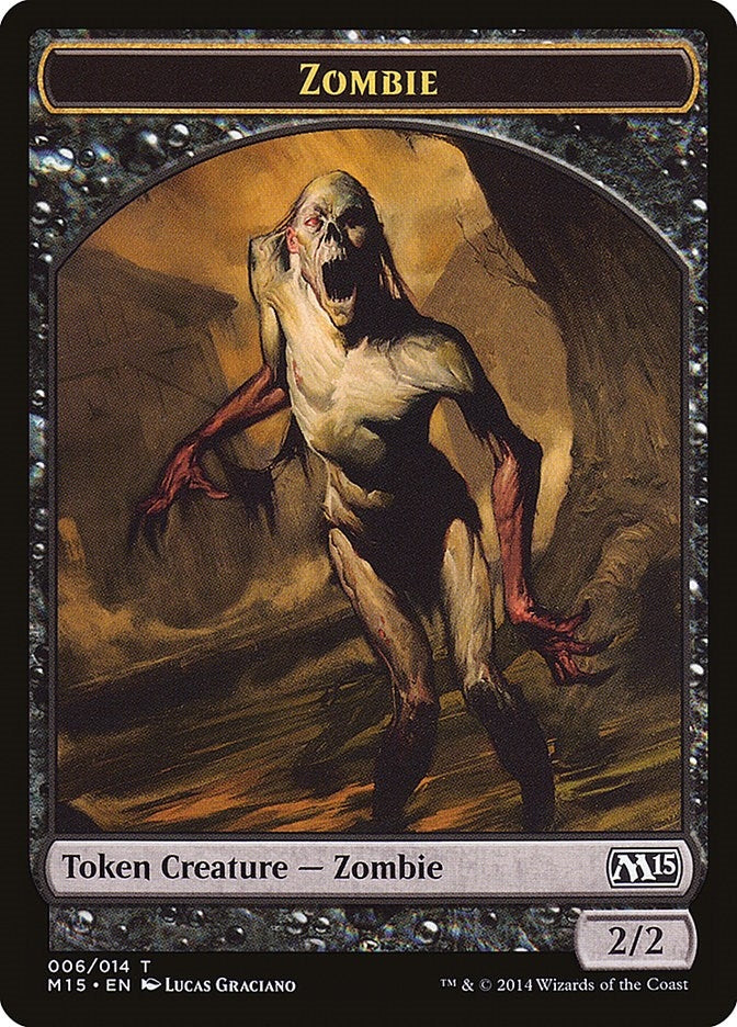 Image for Zombie Token (6) - Magic: The Gathering