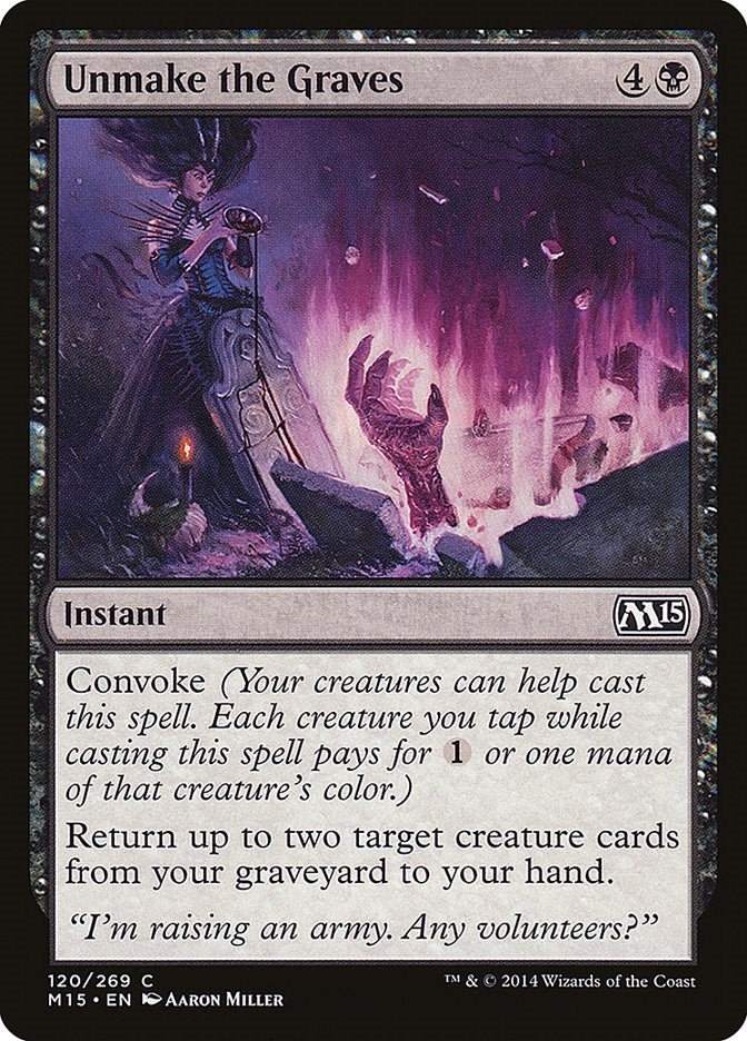 Image for Unmake the Graves (120) - Magic: The Gathering
