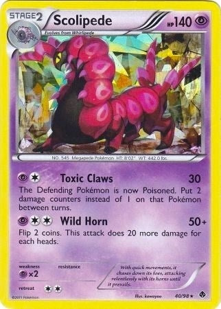 Image for Scolipede - 40/98 (BW Emerging Powers) (040/098) (PR) - Pokemon