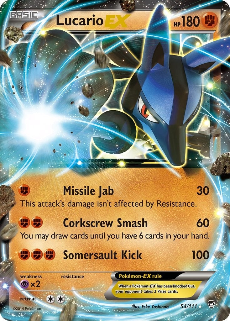 Image for Lucario EX (54/111) (FFI) - Pokemon
