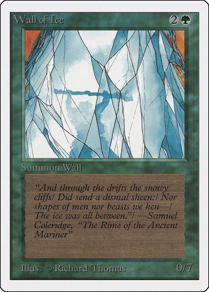 Image for Wall of Ice - Magic: The Gathering