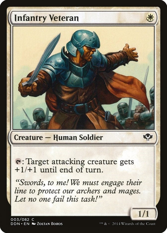 Image for Infantry Veteran (3) - Magic: The Gathering