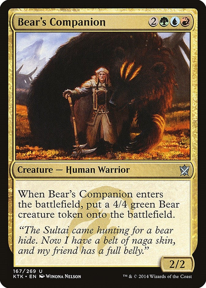 Image for Bear's Companion (167) - Magic: The Gathering