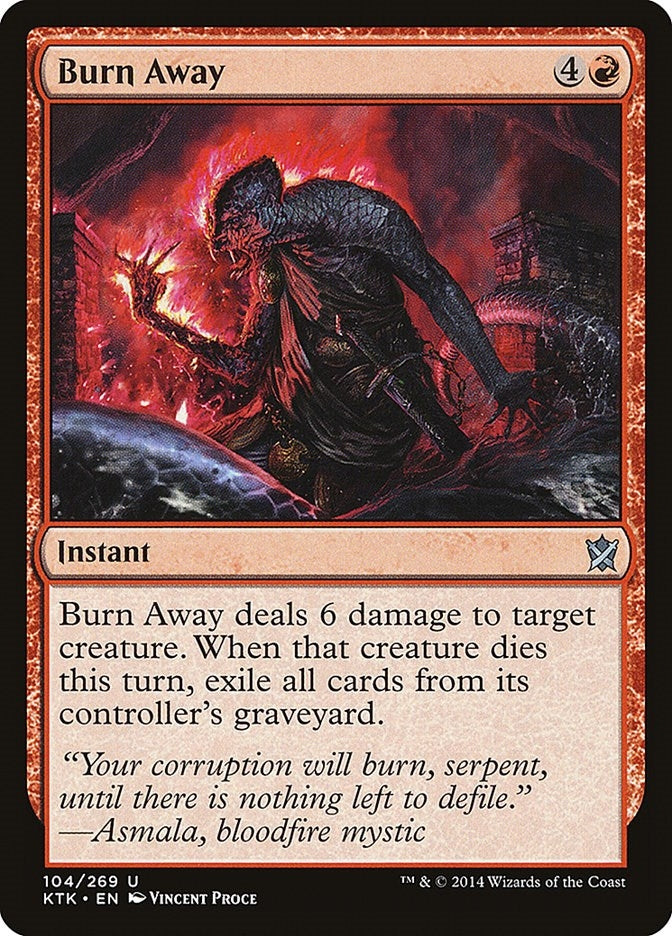 Image for Burn Away (104) (KTK) - Magic: The Gathering