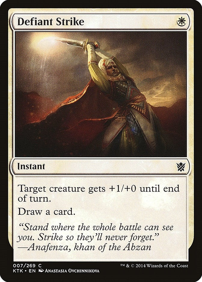Image for Defiant Strike (7) (KTK) - Magic: The Gathering