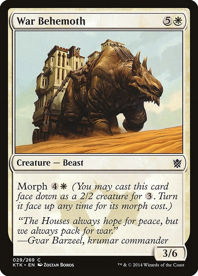 Image for War Behemoth (29) (KTK) - Magic: The Gathering