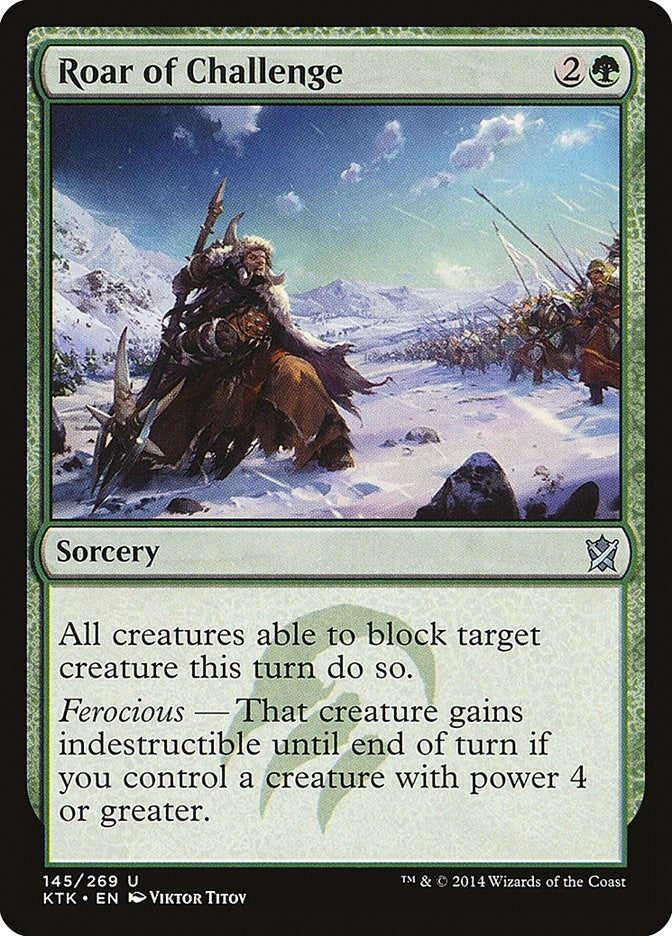 Image for Roar of Challenge (145) (KTK) - Magic: The Gathering