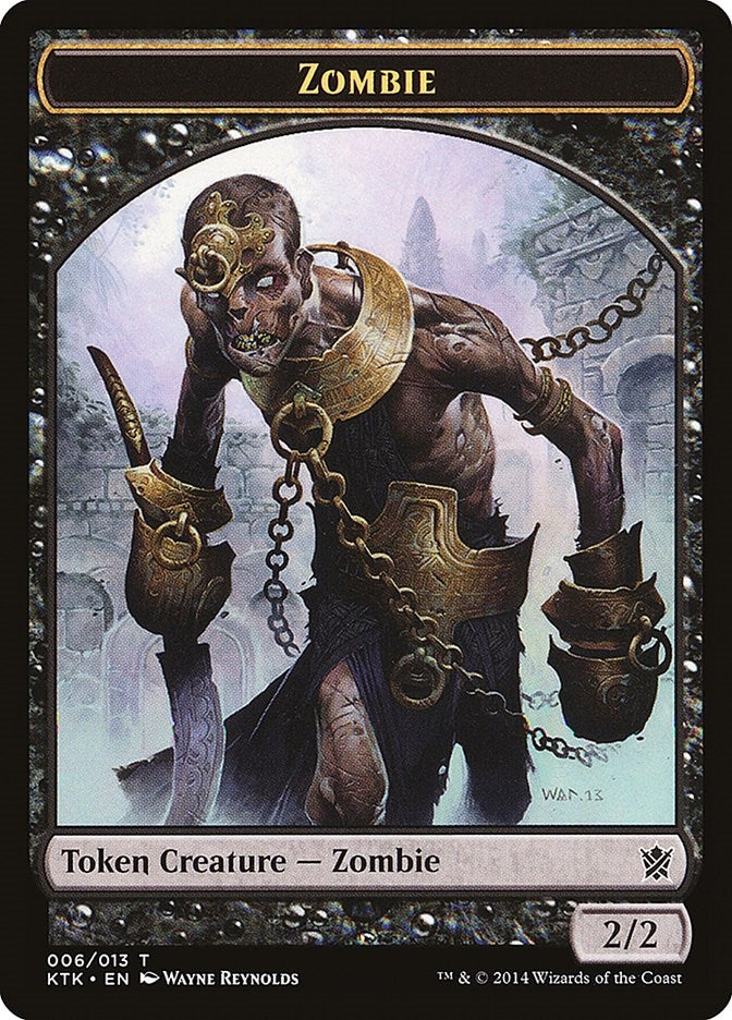 Image for Zombie Token (6) - Magic: The Gathering