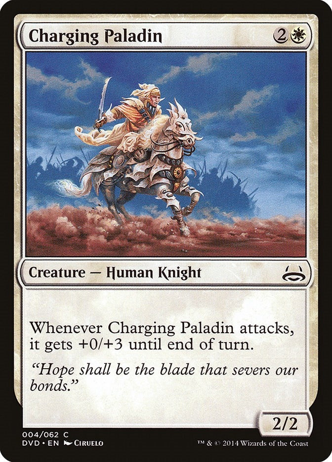 Image for Charging Paladin (4) (DD3) - Magic: The Gathering