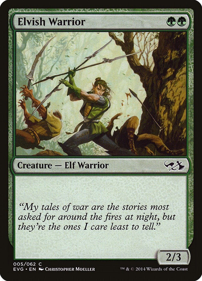 Image for Elvish Warrior (5) - Magic: The Gathering