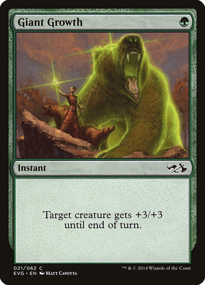 Image for Giant Growth (EVG) (21) - Magic: The Gathering
