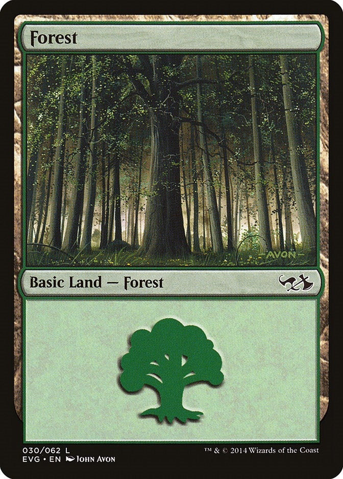 Image for Forest (030) (EVG) (30) - Magic: The Gathering