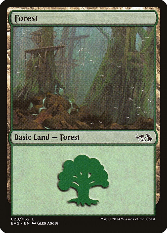 Image for Forest (028) (EVG) (28) (DD3) - Magic: The Gathering