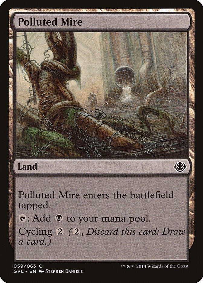 Image for Polluted Mire (59) (DD3) - Magic: The Gathering