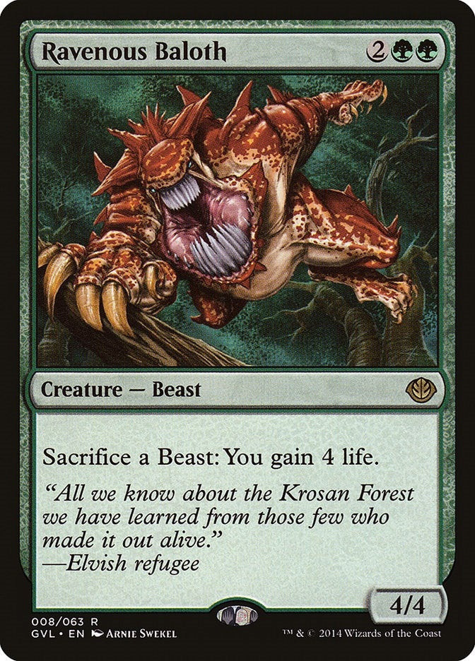 Image for Ravenous Baloth (8) (DD3) - Magic: The Gathering