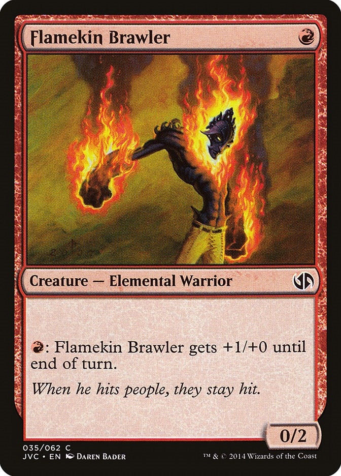 Image for Flamekin Brawler (35) (DD3) - Magic: The Gathering