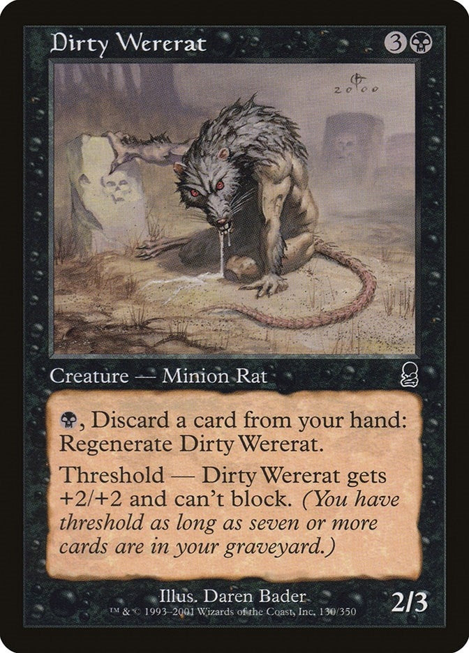 Image for Dirty Wererat (130) - Magic: The Gathering