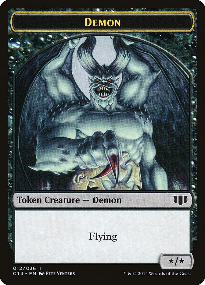 Image for Demon (012) // Zombie (016) Double-Sided Token (12 // 16) (C14) - Magic: The Gathering