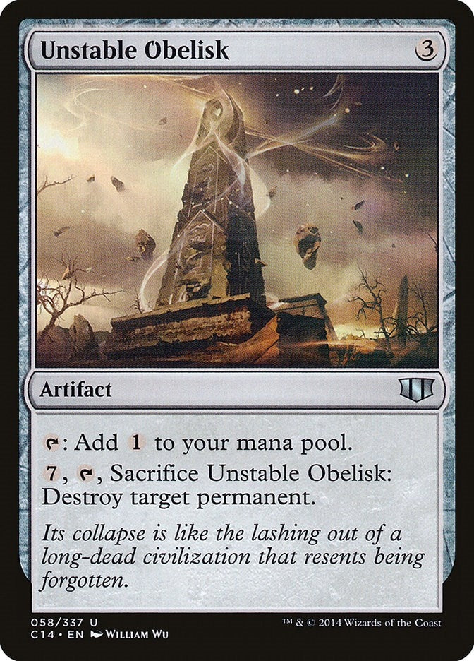 Image for Unstable Obelisk (58) - Magic: The Gathering