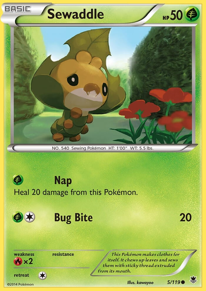 Image for Sewaddle (5/119) (PHF) - Pokemon