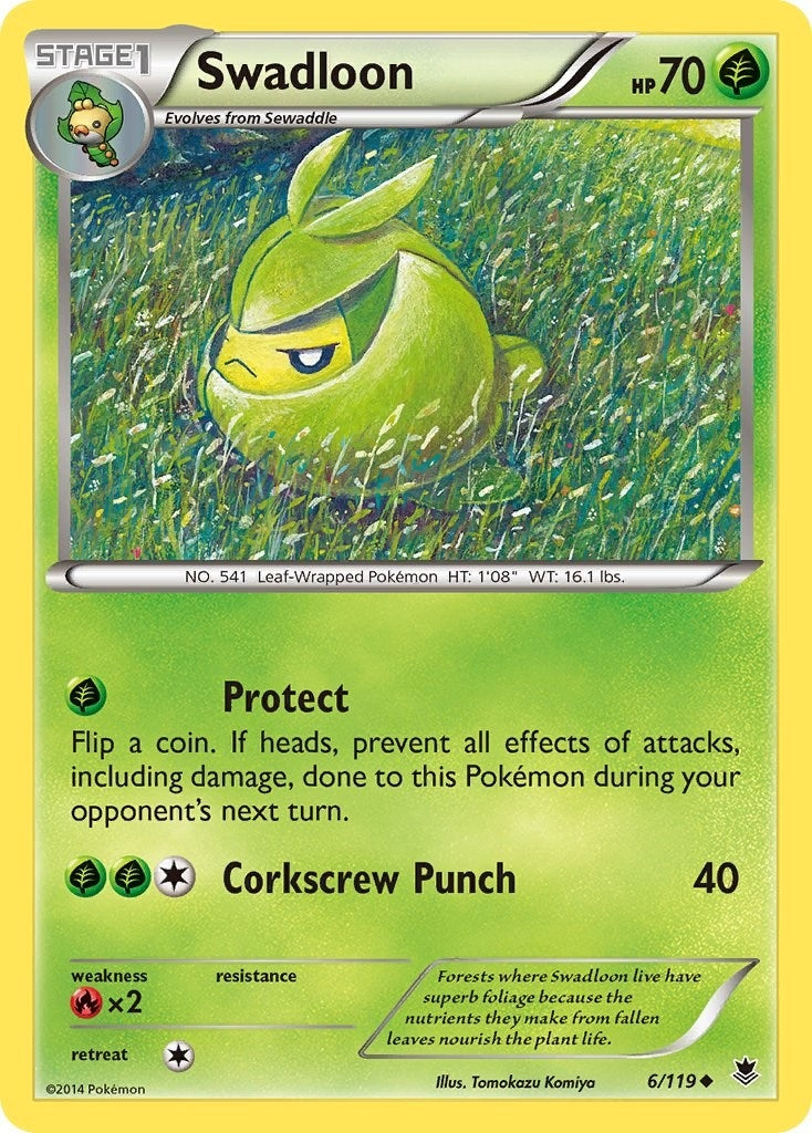 Image for Swadloon (6/119) (PHF) - Pokemon