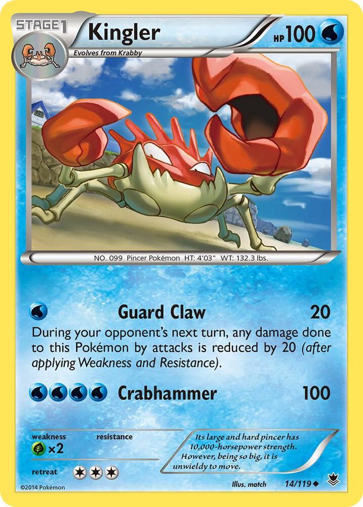 Image for Kingler (14/119) (PHF) - Pokemon