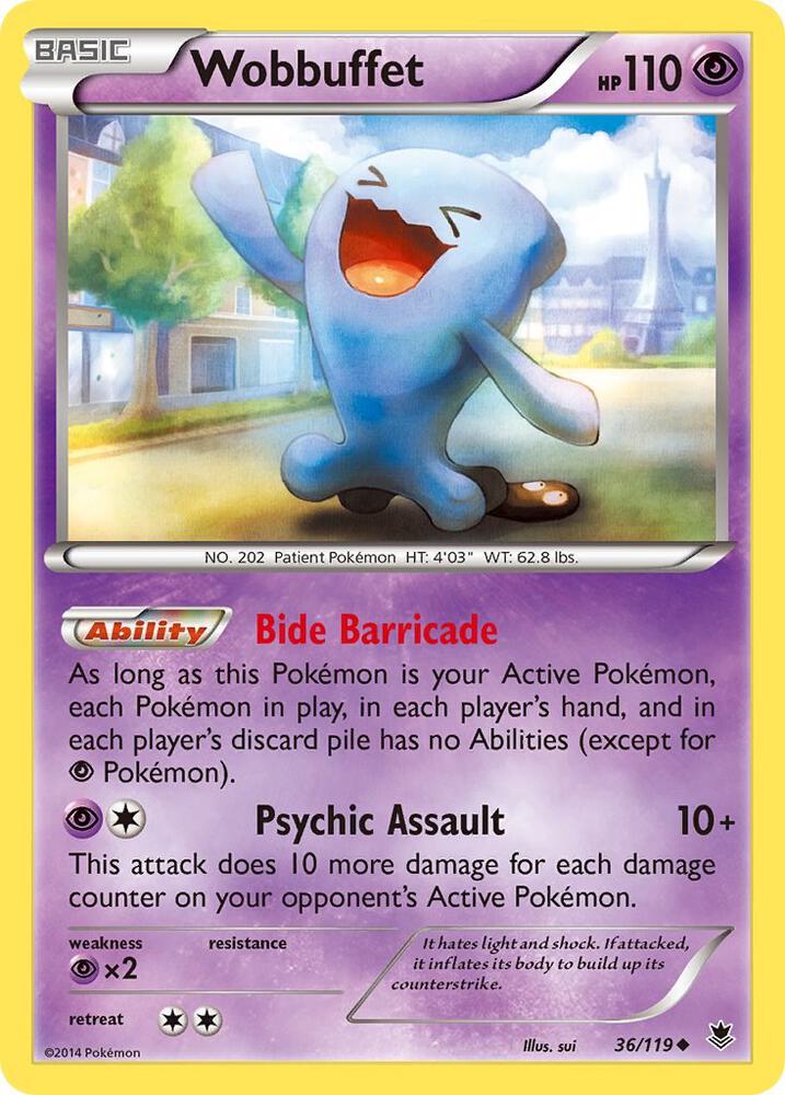 Image for Wobbuffet (36/119) (PHF) - Pokemon