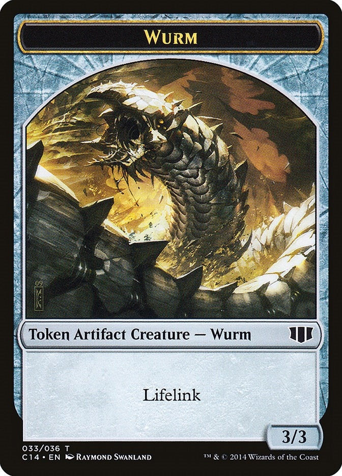 Image for Wurm (033) // Goat Double-sided Token (33 // 3) (C14) - Magic: The Gathering