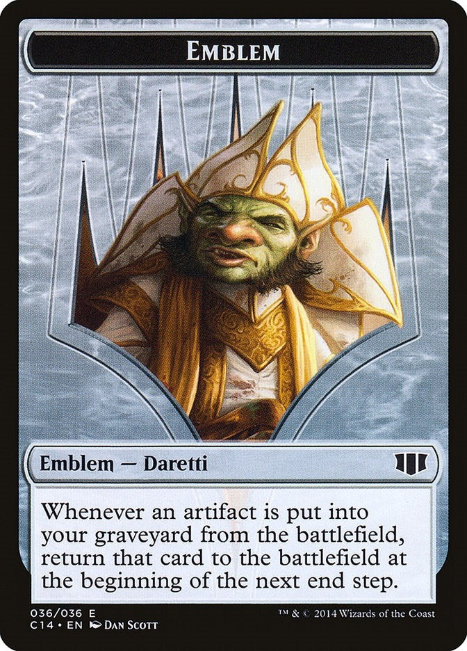 Image for Emblem - Daretti, Scrap Savant // Tuktuk the Returned Double-Sided Token (36 // 31) (C14) - Magic: The Gathering