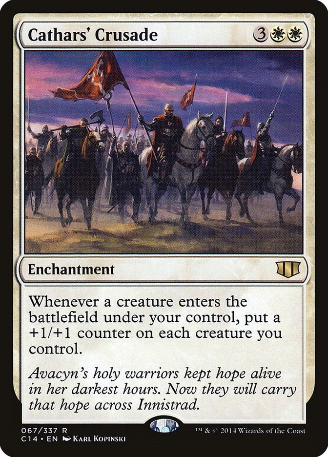 Image for Cathars' Crusade (67) (C14) - Magic: The Gathering