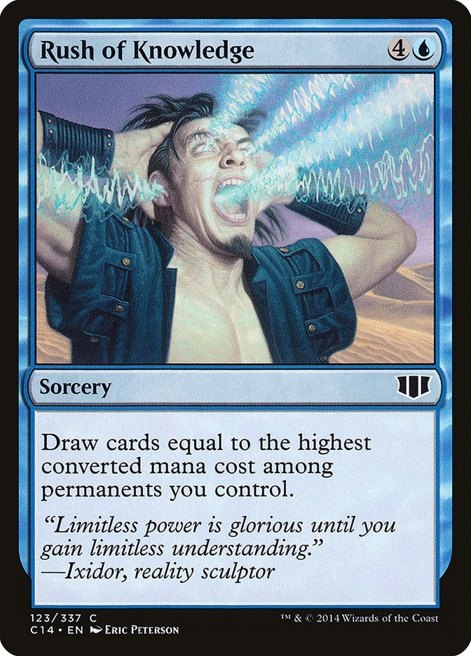 Image for Rush of Knowledge (123) (C14) - Magic: The Gathering