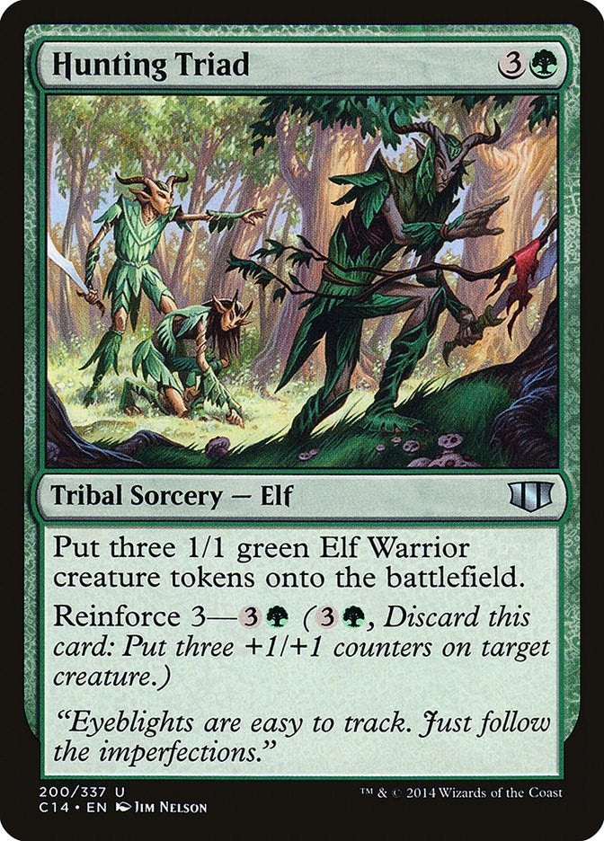 Image for Hunting Triad (200) (C14) - Magic: The Gathering