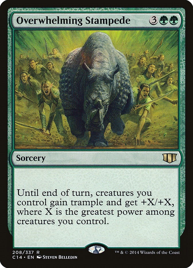 Image for Overwhelming Stampede (208) (C14) - Magic: The Gathering