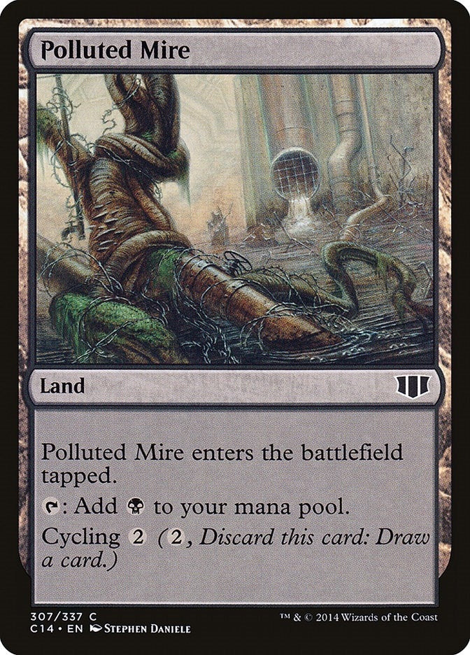 Image for Polluted Mire (307) (C14) - Magic: The Gathering