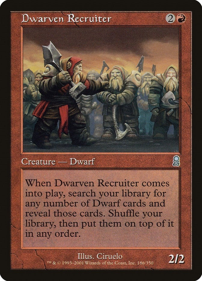 Image for Dwarven Recruiter (186) - Magic: The Gathering