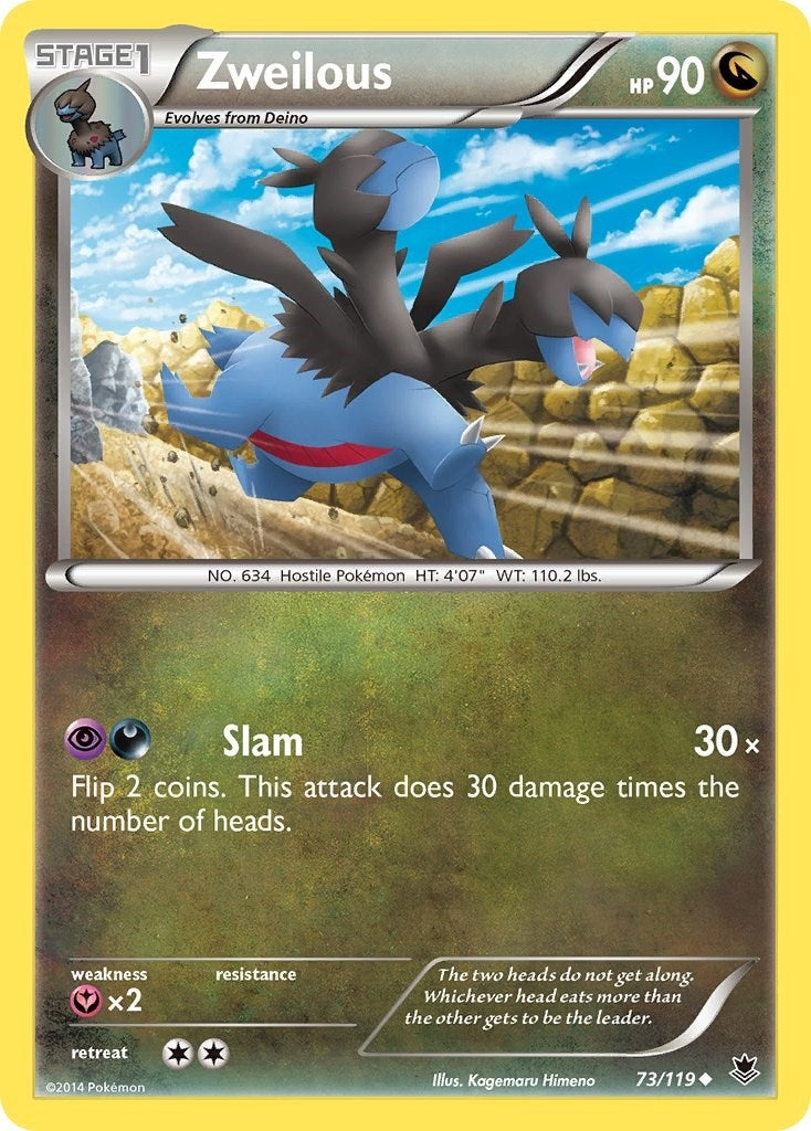 Image for Zweilous (73/119) (PHF) - Pokemon