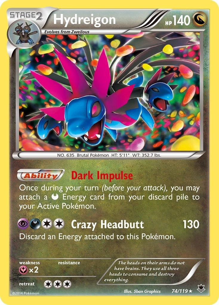Image for Hydreigon (74/119) (PHF) - Pokemon