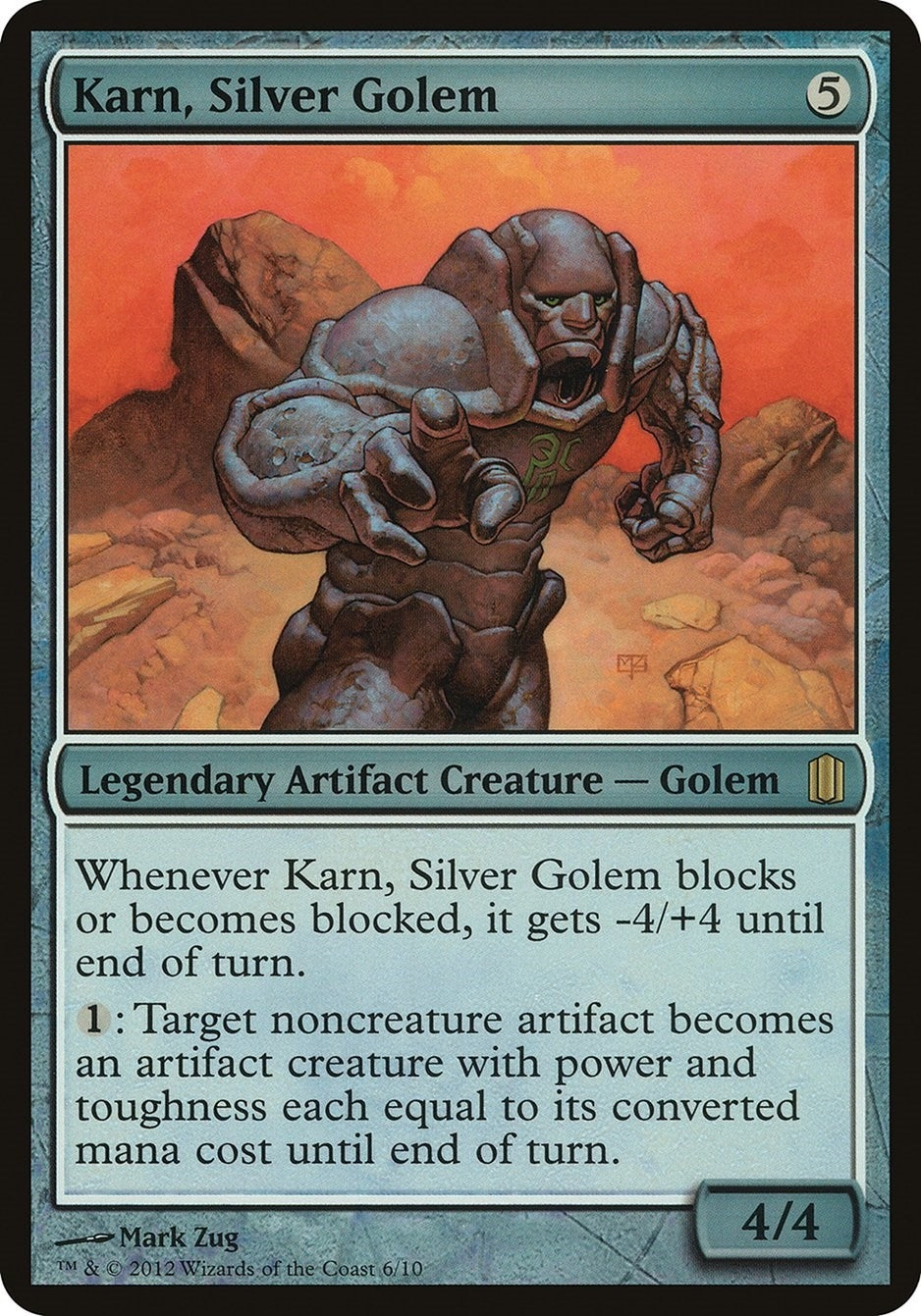 Image for Karn, Silver Golem (Commander's Arsenal) - Magic: The Gathering