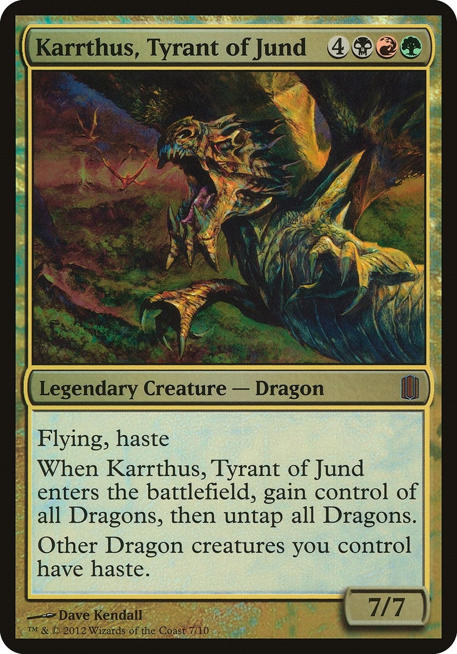 Image for Karrthus, Tyrant of Jund (Commander's Arsenal) (OVER) - Magic: The Gathering