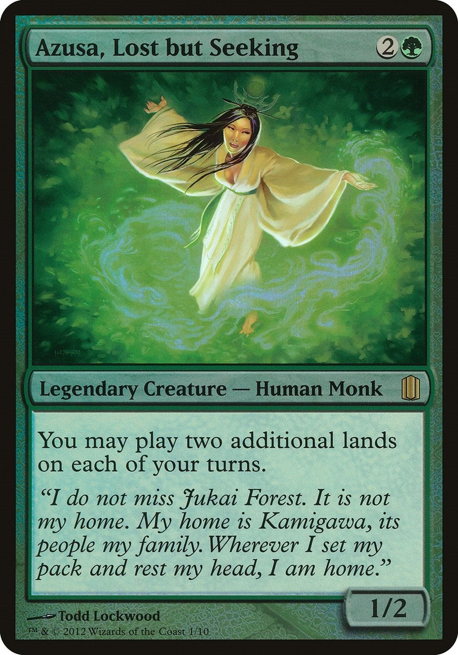 Image for Azusa, Lost but Seeking (Commander's Arsenal) (OVER) - Magic: The Gathering
