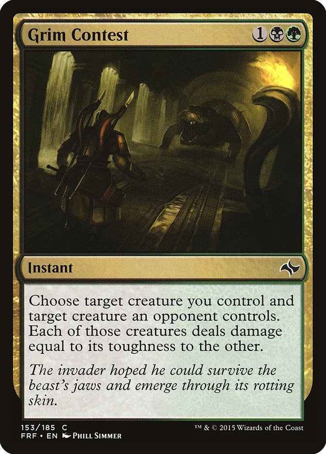 Image for Grim Contest (153) (FRF) - Magic: The Gathering