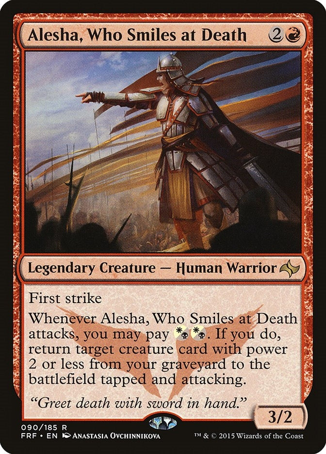 Image for Alesha, Who Smiles at Death (90) (FRF) - Magic: The Gathering