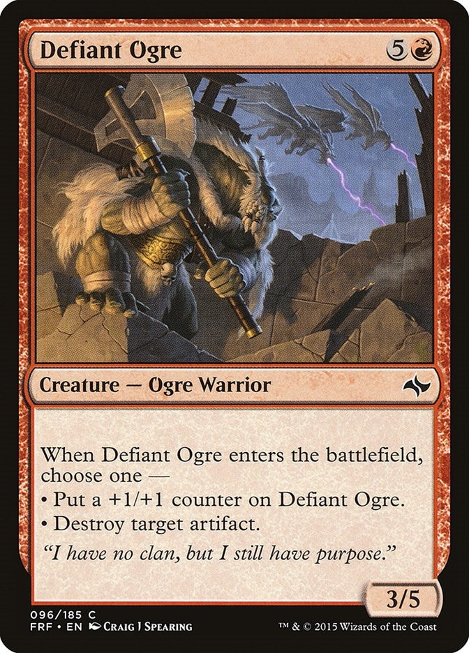 Image for Defiant Ogre (96) (FRF) - Magic: The Gathering